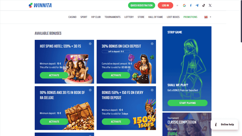 Testimonianza su Winnita Online Casino: Pro, Contro ed Esperienza di Gioco Autentica